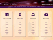 Tablet Screenshot of follow-jesus.org